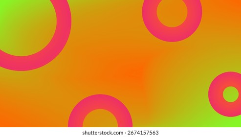 Red Yellow Orange Gradient circles abstract Copy Space background for wallpaper web page background web banners