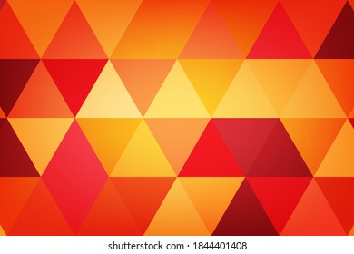 Red, yellow, orange polygonal, triangle vector illustration, background, design for business, illustration, web, landing page, wallpaper.