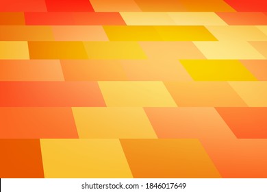 Red, yellow, orange rectangle, brick wall, illustration, background, design for business, illustration, web, landing page, wallpaper.