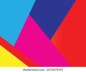 Red, Yellow, Pink and Dark Blue color combination abstract smooth gradient background design.