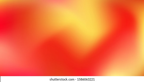 Red Yellow Pink Tropical Gradient Background. Fluid Neon Bright Trendy Wallpaper. Fluorescent Noble Vector Color Overlay. Elegant Colorful Vibrant Unfocused Horizontal Banner. 80s Glam Gradient Paper