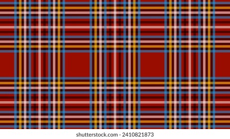 Red and yellow plaid fabric texture background