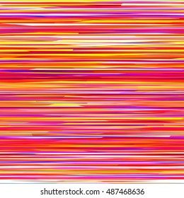 Red, yellow and purple horizontal lines. Artistic seamless vector background for fabric, home design, printing, book covers, wrapping paper.