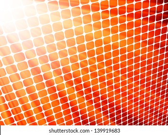 Red yellow rays light 3D mosaic. EPS 8 vector file included