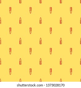 Red and yellow seamless pattern Antibiotic vector icons. Healthcare symbol