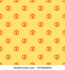 Red and yellow seamless pattern Ecology energy icon design