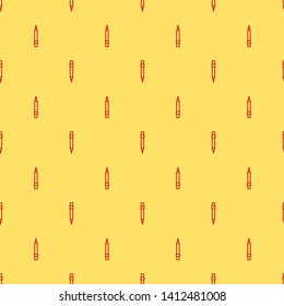 Red and yellow seamless pattern Filled pencil super icon. Pencil symbol. - Powered by Shutterstock - Get 15% off with code: PIKWIZARD15