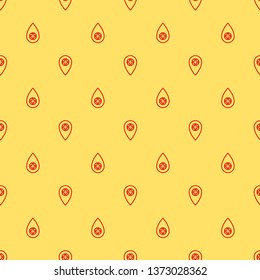 Red and yellow seamless pattern Medical Center icon. Designed for web and software interfaces.