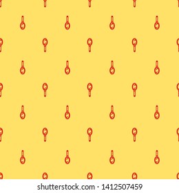 Red and yellow seamless pattern Mirror vector icon. Make up symbol