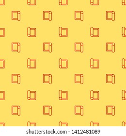 Red and yellow seamless pattern Planning Vector Icon