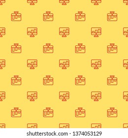 Red and yellow seamless pattern Premium Quality Isolated Presentation Board Element