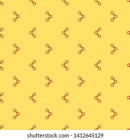 Red and yellow seamless pattern Simple web icon in vector