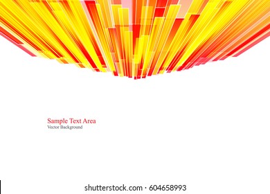 Red and yellow shiny hi-tech motion background. Vector design