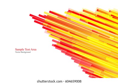 Red and yellow shiny hi-tech motion background. Vector design