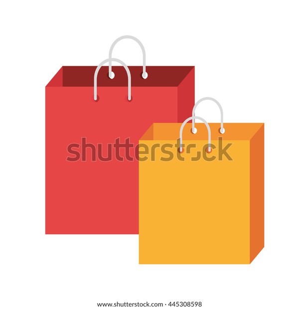 Download Red Yellow Shopping Bags Front View Stock Vector Royalty Free 445308598 Yellowimages Mockups