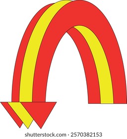 red and yellow special u turn