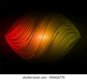Red Yellow Spiral Vector Abstract Spiral Stock Vector (Royalty Free ...