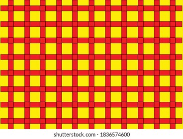 Red and yellow square background wallpaper pattern