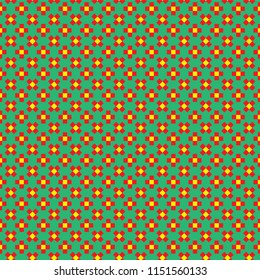 Red and yellow squares seamless pattern background illustration