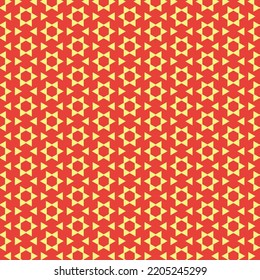 Red Yellow Star Texture Tiles Textile Wallpaper Background Banner Interior Design Backdrop Vector Art Decorative Laminate Elements Fashion Clothes Fabric Wallpaper Background Plaid Geometrical Pattern