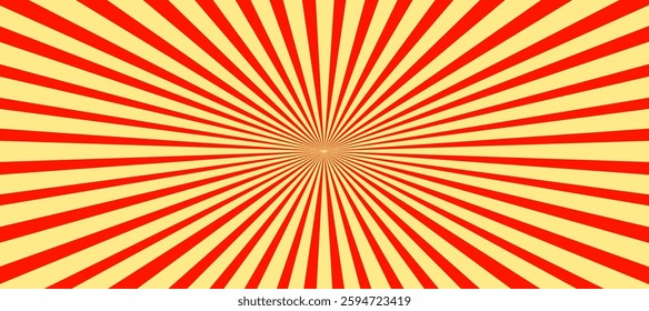 Red and yellow sunburst background	