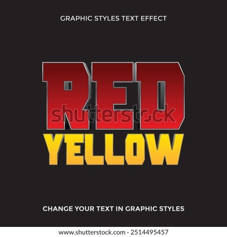 RED AND YELLOW SUPERHERO LOGO TEXT EFFECT