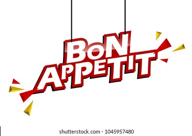 red and yellow tag bon appetit