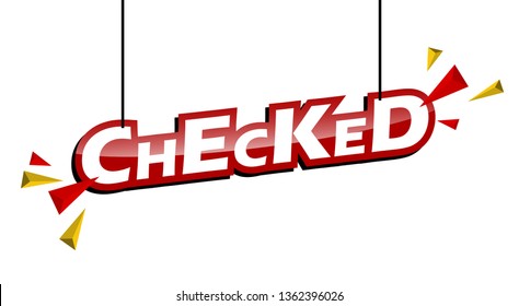 red and yellow tag checked