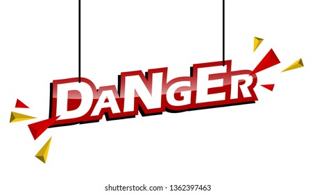 red and yellow tag danger