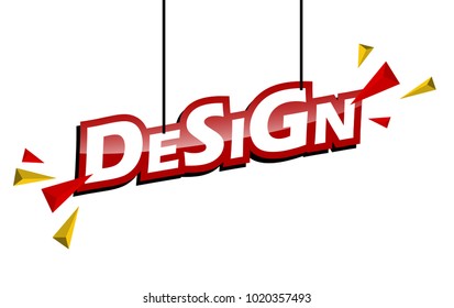 red and yellow tag design