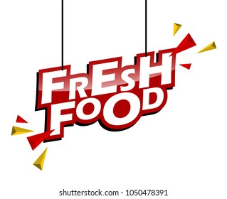 red and yellow tag fresh food