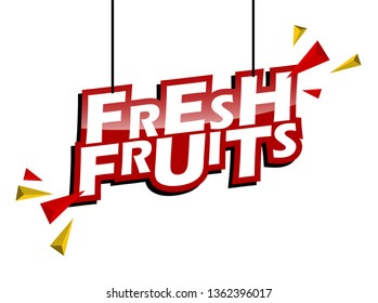 red and yellow tag fresh fruits