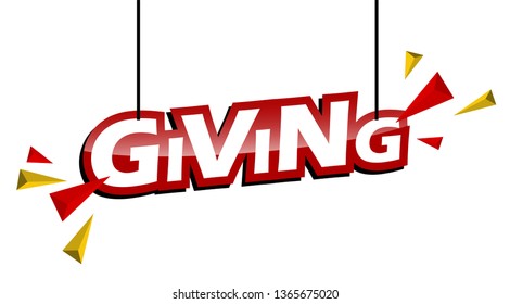 red and yellow tag giving