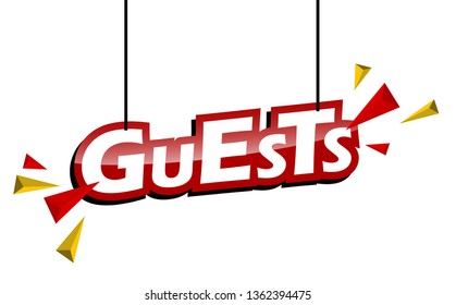 red and yellow tag guests