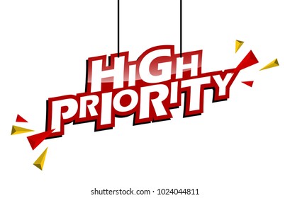 red and yellow tag high priority