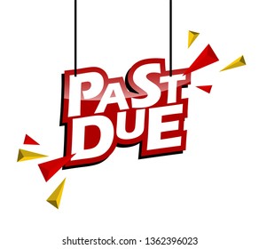 red and yellow tag past due