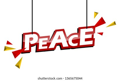 red and yellow tag peace