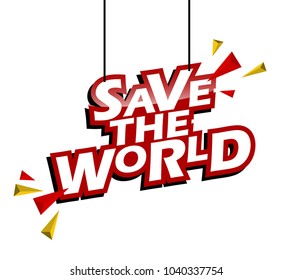 red and yellow tag save the world