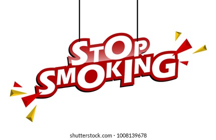 red and yellow tag stop smoking