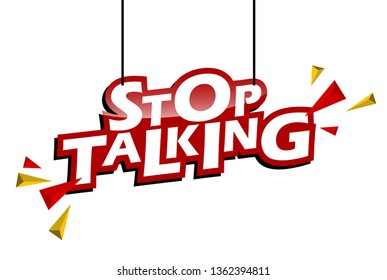 red and yellow tag stop talking