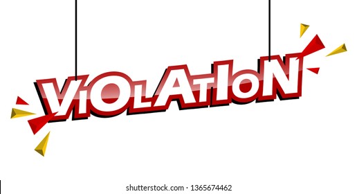 red and yellow tag violation