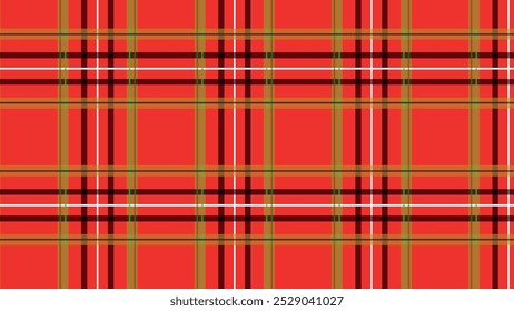 Tartan vermelho e amarelo padrão xadrez, clássico escocês design para roupas, decoração de férias, papel de embrulho, toalhas de mesa,
 Acessórios de moda e texturas de tecido sem costura