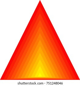 A Red and Yellow triangle graphic that could be used as a logo