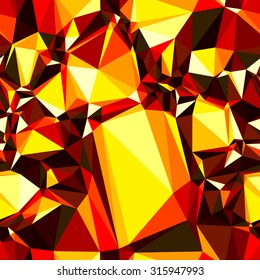 Red and yellow triangles seamless vector pattern.