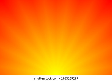 Red and yellow upper radiation background.