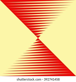 Red yellowish abstract background. Psychedelic wallpaper. Vector illustration