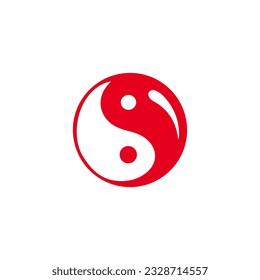 roter Yang-Symbol, Vektorgrafik