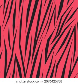 red zebra color seamless pattern print. vector print for clothes or print