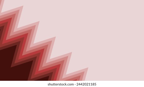 Red zig zag abstract background vector image for backdrop or fabric fashion style