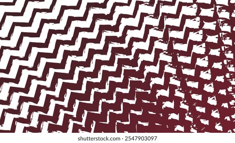 Imagem de vetor de plano de fundo abstrato do padrão de pincel vermelho em zigue-zague